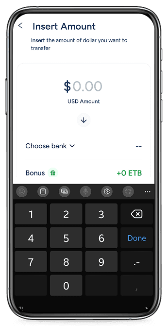 Fiat transfer app screen